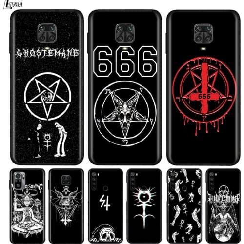 Silicone Cover Pentagram 666 Demonic For Xiaomi Redmi Note 10 10S 9 9C 9S Pro Max 9T 8T 8 7 6 5 Pro 5A 4X 4 Phone Case