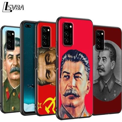 Stalin Soviet Union Silicone Phone Case for Huawei P30 P20 P40 Lite E Pro P Smart Z Plus 2019 P10 P9 Lite Black Cover