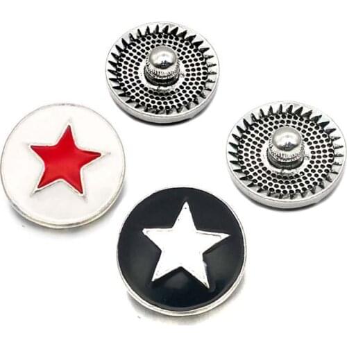 Stat w407 3D 18mm 20mm rhinestone metal snap button for Bracelet Necklace Interchangeable Jewelry Women accessorie findings