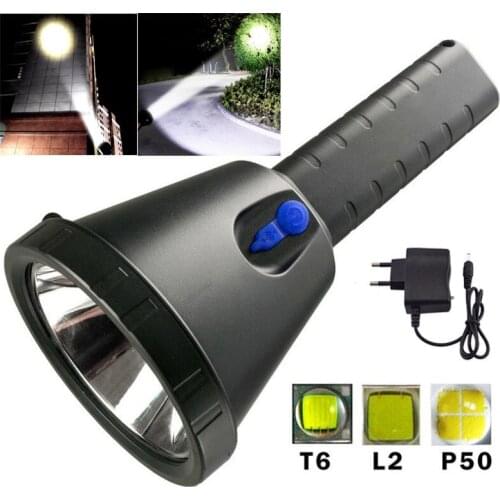 Super bright lanterna Flash Light Torch lanterna Long Range Searchlight Led Flashlight T6 xm-l2 xhp50 Powerful Built-in battery