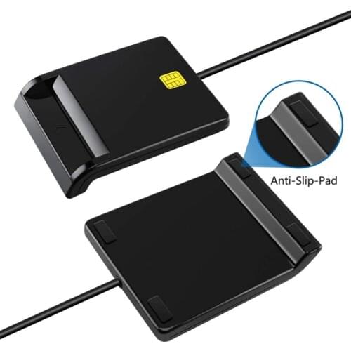 Eshowee USB CAC SIM Smart Card Reader For Bank Card IC/ID EMV SD TF MMC Cardreader USB-CCID ISO 7816 For Windows 8 10 Linux OS