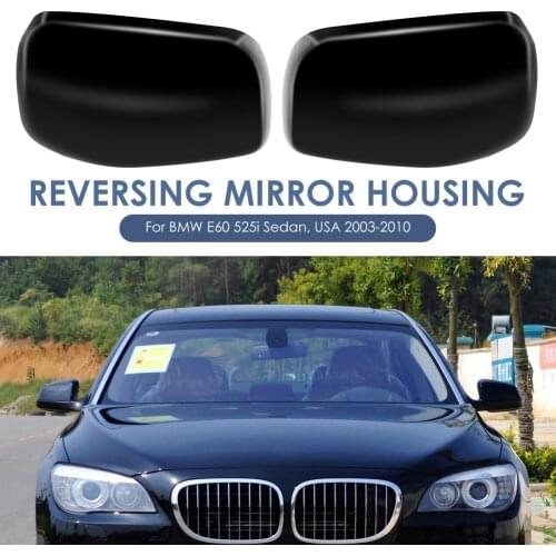 Mirror Covers Fit for BMW E60 E61 E63 E64 03-10 Mirror Caps Replacement Side Mirror Caps Rear Door Wing Rear-View