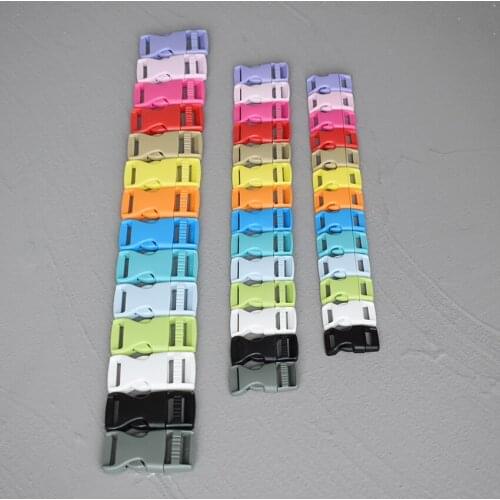 10 Pcs 15/20/25mm Plastic Release Curved Belt Buckle for Bag DIY Paracord Buckles Bracelet Trinket Bracelet Accessories