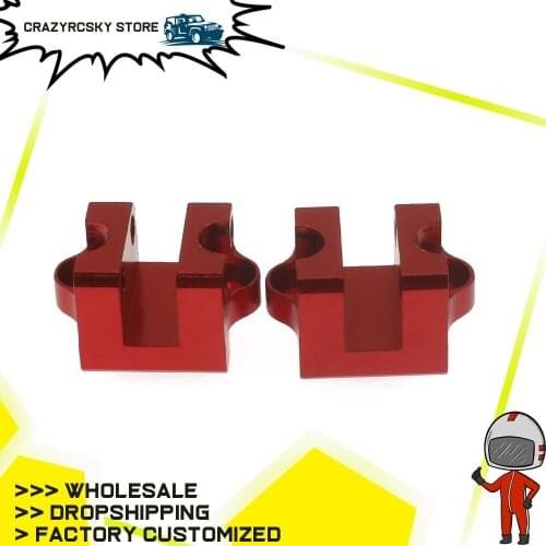 2pcs Machined Alloy Rear Holder For Rear Shock Support Rod For Rc Hobby Model Car 1-10 Vrx Octane Vetta Karoo Ftx Outlaw Upgrade