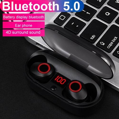 30PCS bundle J29 Bluetooth 5.0 TWS Battery Display Mini Wireless Ear buds Twins Earphone earphones With Battery Case Hands Free