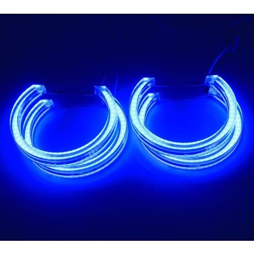 Angel Eyes RGB Crystal Bluetooth Wireless WIFI RGB Controller Kit DRL LED Car Lights For Bimmer BMW E36 E38 E39 E46 Projector