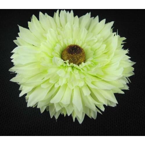 Free shipping!12pcs/lot 5inch artificial silk corsage hairwear dahlia daisy chrysanthemum flowers hair accessory
