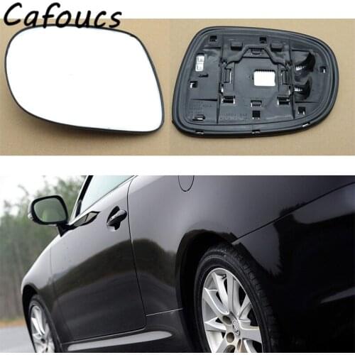 Cafoucs Side Rearview Mirror Glass Lens Heated For LEXUS ES240 ES350 2007 2008 2009 IS250 IS300 IS350 2006 2007 2008