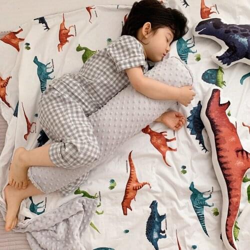 Long Cylindrical Pillow for Babies Infant Anti-drop Cushion Boys Girls Crib Circumference Sofa Pillow Stuffed Doll Room Decor