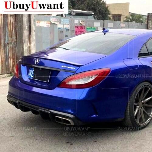 For Mercedes W218 2011-2013 Rear Spoiler High Quality ABS Material Primer Color Car Tail Wing Decoration For CLS300 CLS350 CLS63