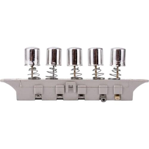 Electric fan 5 Keys 4 Poles press button switch piano type interlock push button switch for floor fan electric fan component