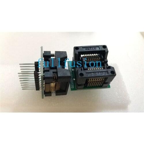 OTS-16(20)-1.27-01 SOP16 IC Test Socket 1.27mm Pitch IC body size 5.4mm SOP16 TO DIP Burn in Socket