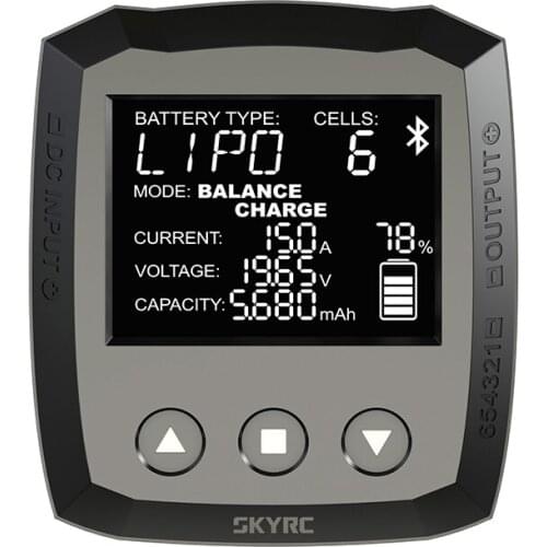 SKYRC B6nano Tiny Powerful High Speed Battery Smart Charger with LCD Screen Capacitive Touch Button RC Car Model Accessory