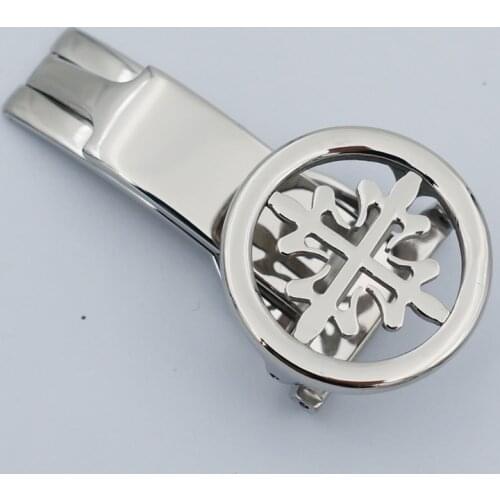 MAIKES New Good Quality Fashion Leather Strap Watch band Buckle Folding Clasp 18mm 20mm Silver Case For Patek