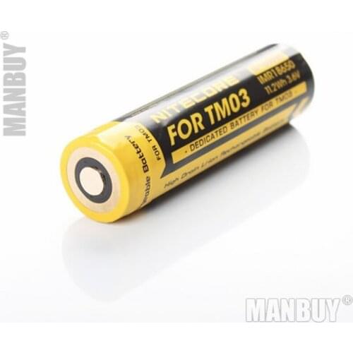 NITECORE IMR18650 2900mAh 11.2Wh 3.6V High Drain Li-ion Rechargeable Battery NI18650D Dedicated for TM03 Flashlight Button Top