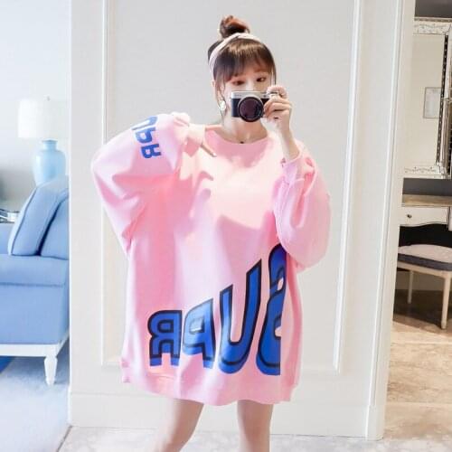 Fashion Pregnant Womens Tops Letters Long Sleeve Loose Maternity sweater Spring Autumn Pregnancy Casual Pink shirts