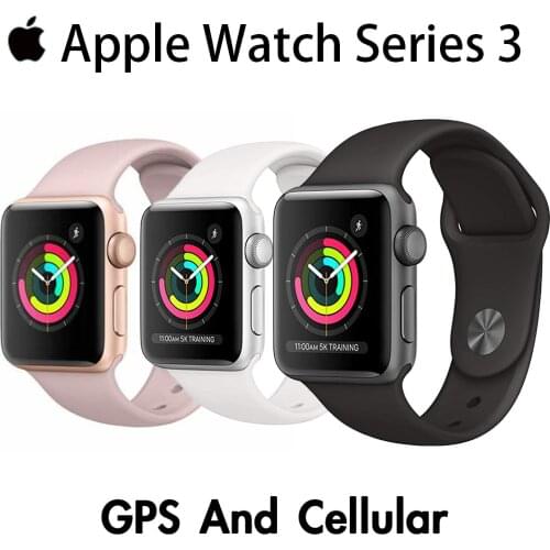 Original Apple Watch Series 3 Used 90% New GPS 38MM/42MM White and Black Aluminum Case Sport Band Smart watch