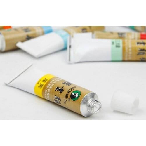 5pc Chinese painting pigment 12ml ink mineral painting Peony landscape painting paint colour
