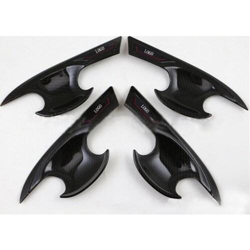 FIT For Honda Civic 10th 2016 2017 car styling Carbon fiber outside the door bowl with the door handle Cover Car accessories