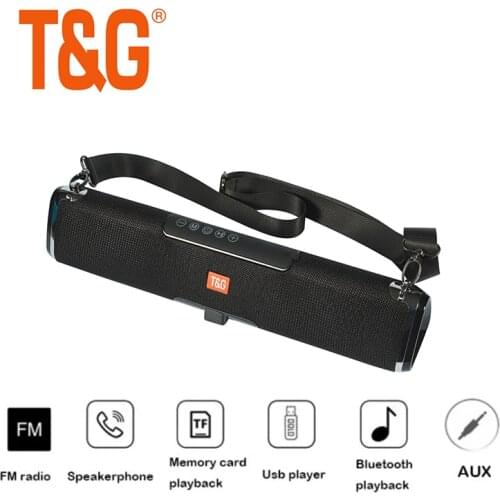 TG178 Portable BT Speaker Sound Column Music Center Solar Power Bank Speaker Waterproof Home Theater Handsfree FM TF AUX Audio