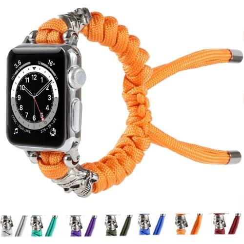 Nylon Strap for Apple Watch band Series 6 se 5 4 3 Wristband for iWatch Series 40mm 44mm 38mm 42mm Replacement Rope Bracelet
