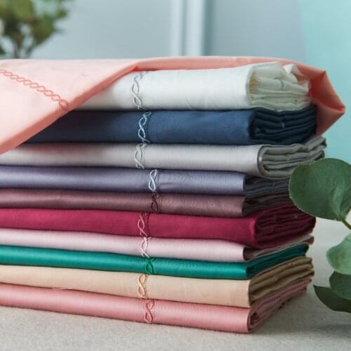 Luxury wrinkle free Hotel Home Egyptian Cotton Satin Flat Bed Sheet Queen King Size sabanas Bed hoeslaken Linen Drop Shipping