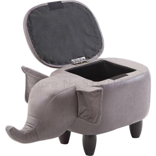 Creative shoes changing cattle stool elephant deer comb makeup stool sofa bear shoes testing stool storage animal stool