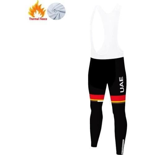 2021 de france UAE team champion cycling pants Winter long pants Men 20D gel pad bike equipamento ciclismo homem