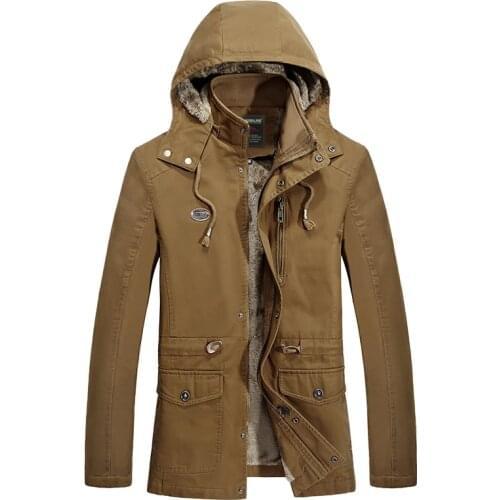 Winter Jacket Men Parka Coats Fleece Military Mens Hooded Jacket Windbreaker Jacket Coat Warm Thicken Male Overcoat Outwear 5XL