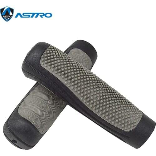 1 Pair ASTRO bicycle grips Rubber Non-slip Lock Bike Grip Dia 21mm 116mm for Mountain BMX Folding Bike bicycle parts G61B