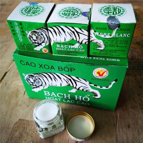 12pc White Tiger Balm Pain Relief Anti Dizziness Essential Balm Oil for Headache Toothache Stomachache