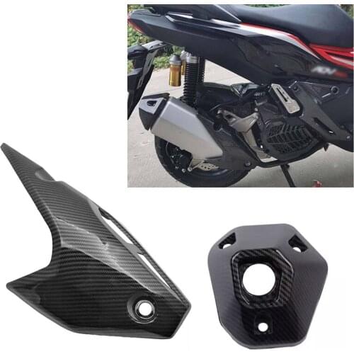 2Pcs ADV150 Exhaust Pipe Muffler Pipe Heat Shield Cover Guard Port Protective Cover for HONDA ADV150 ADV 150 2019-2020