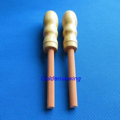 2 PCS Leather Skiving Machine Grinding stone with Handle # 4A-7Y