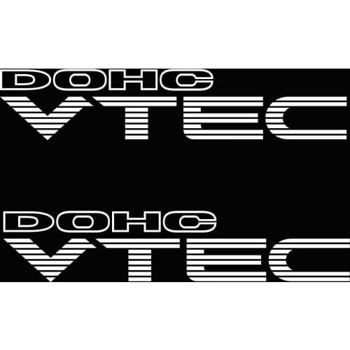 For (2Pcs) DOHC VTEC STICKER VINYL DECAL VEHICLE CAR WALL LAPTOP