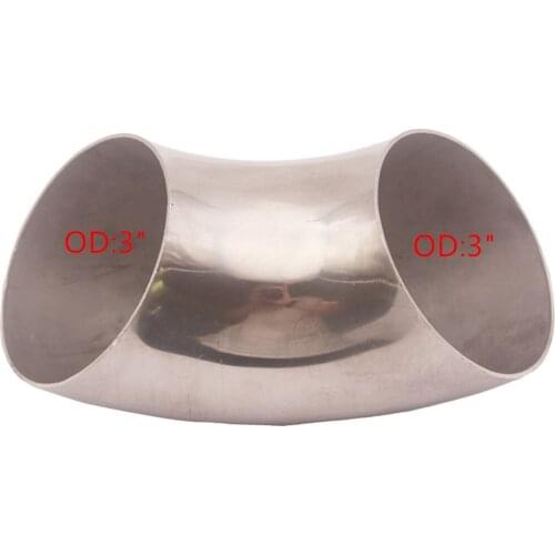 3 '' Stainless Steel 90 Degree Elbow Exhaust Pipe For Vehicle Modification