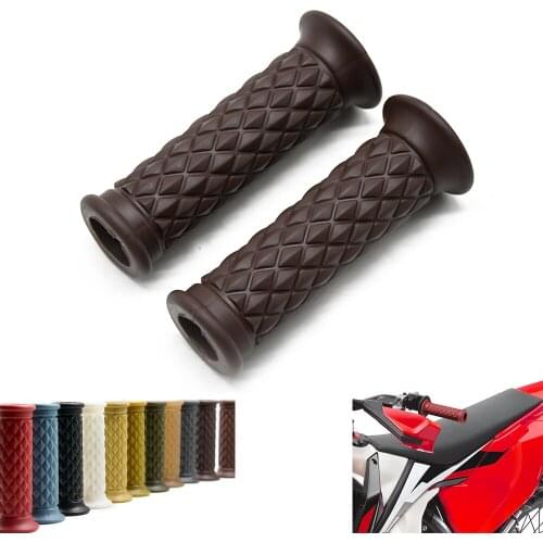 7/8" Comfort Motorcycle Hand Grips Cool Motorcycle Handlebar for Cafe Racer Bobber Clubman Custom free shipping