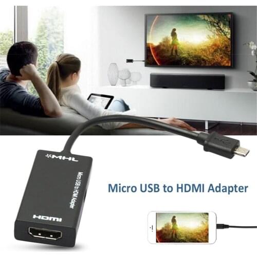 Micro USB To HDMIcompatible TV Out HDTV Adapter Cable Monitor Video Output Conventer For MHL ToHDMI Phone Or Tablet