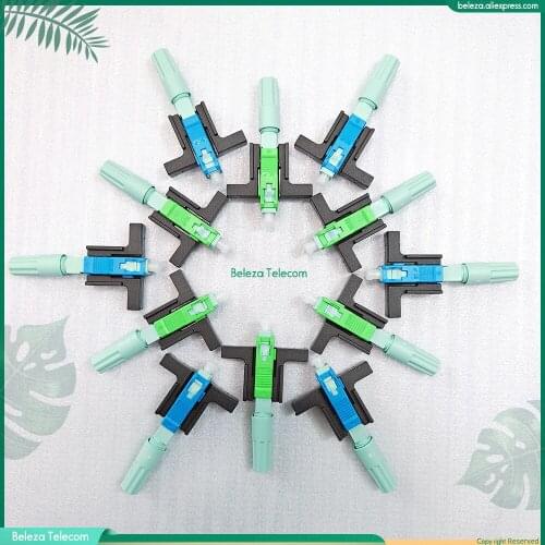 58MM Fixed-length Block LX58 Single-Mode SC UPC APC Fast Connector FTTH Tool 58mm Connector Quick Connector 50/ 100/200Pcs Lot