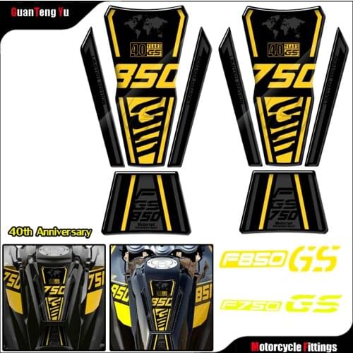For BMW Motorrad F750GS F850GS 40th Anniversary 40YEARS GS special edition NEW 2019-2022 3D Resin Motorcycle Tank Pad Protection