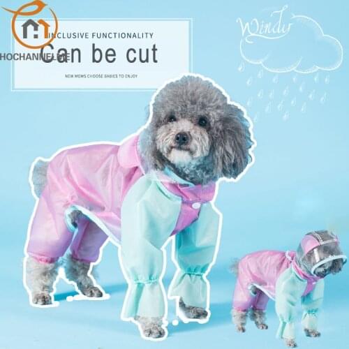 Puppy Pet Rain Coat XS-XL Waterproof Jackets PU Raincoat for Dogs Clothing Puppy Casual