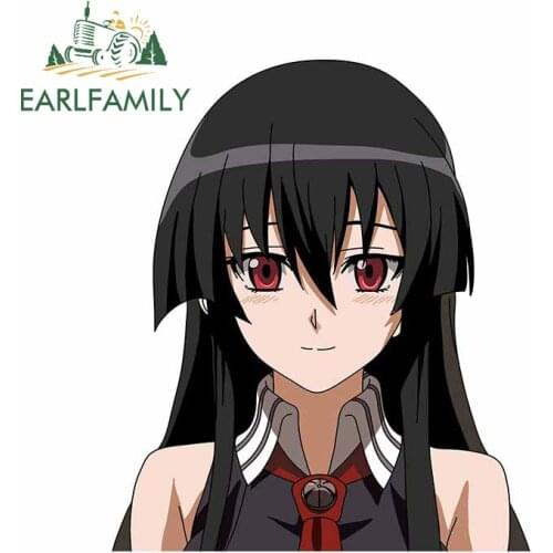 EARLFAMILY 13cm x 11.2cm for Akame Ga KILL Akame DIY Car Stickers Laptop Vinyl Car Wrap Scratch-proof Windshield VAN Decal