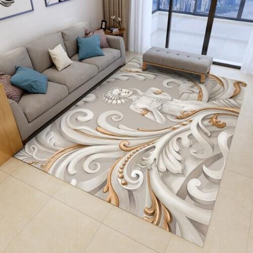 European Noble Goddess Carpet Printed Flannel Area Rug Room Floor Printed Carpet For Room Decorative Crapet Living Bedroom Home