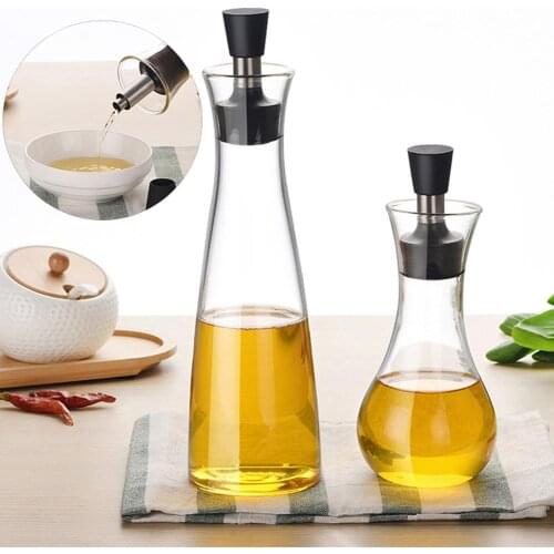 250/500ml Kitchen Cooking Vinegar Oil Dispenser Cruet Leak-proof Pouring Bottle