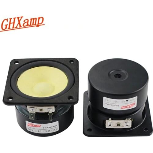GHXAMP 3 inch 79mm Full Range Speaker Treble Fine Midrange Clear Bass 4OHM hifi 2PCS