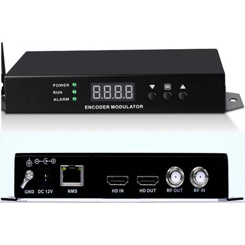 HD to ATSC modulator AC3 Encoder Modulator Mpeg2 1080P input to loop RF ISDB-T ATSC SKD2018 option Korea Japan for hotel/school