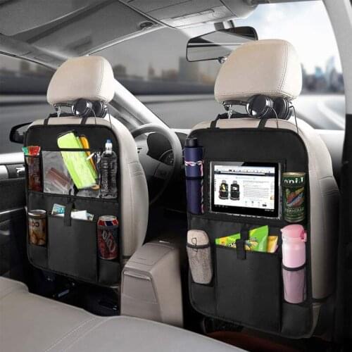 New Car Organizer Kick Mats Backseat Car Organizer Travel Kick Mats Back Seat Car Protector with Touch Screen Tablet Holder