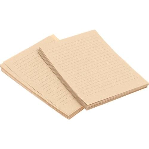 50/100 Sheets A4 Vintage Blank Kraft Letter Paper Retro Writing Paper Nostalgic And Retro Kraft Paper