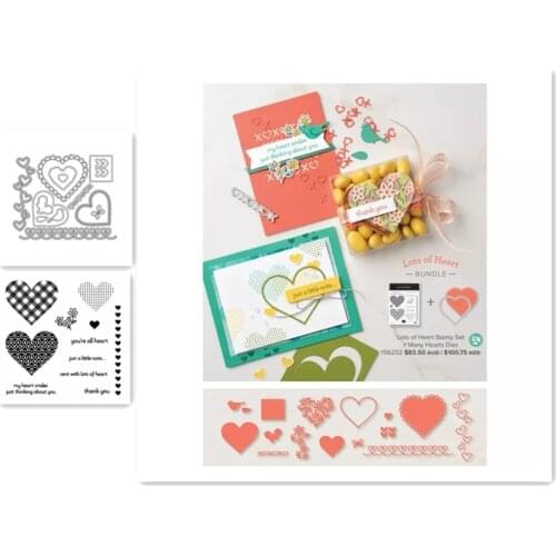 Heart Metal Cutting Dies And Stamps Stencils For DIY Scrapbooking Die Cuts Paper Craft Dies For Card Making 2021 New Dies