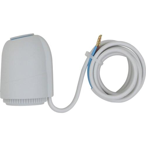 Opened closed 24V 230V NO NC electric thermal actuator valve head for thermostat manifold underfloor heating radiator normally