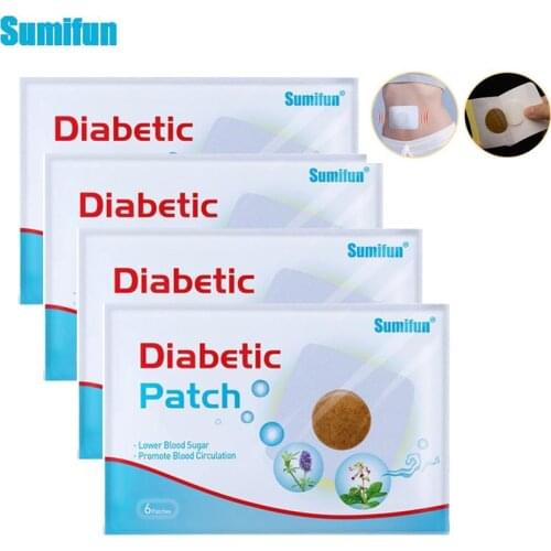 Sumifun 6/24pcs Diabetic Patch Stabilizes Blood Sugar Level Balance Blood Glucose Diabetes Patches Treatment Herbal Slim Patches
